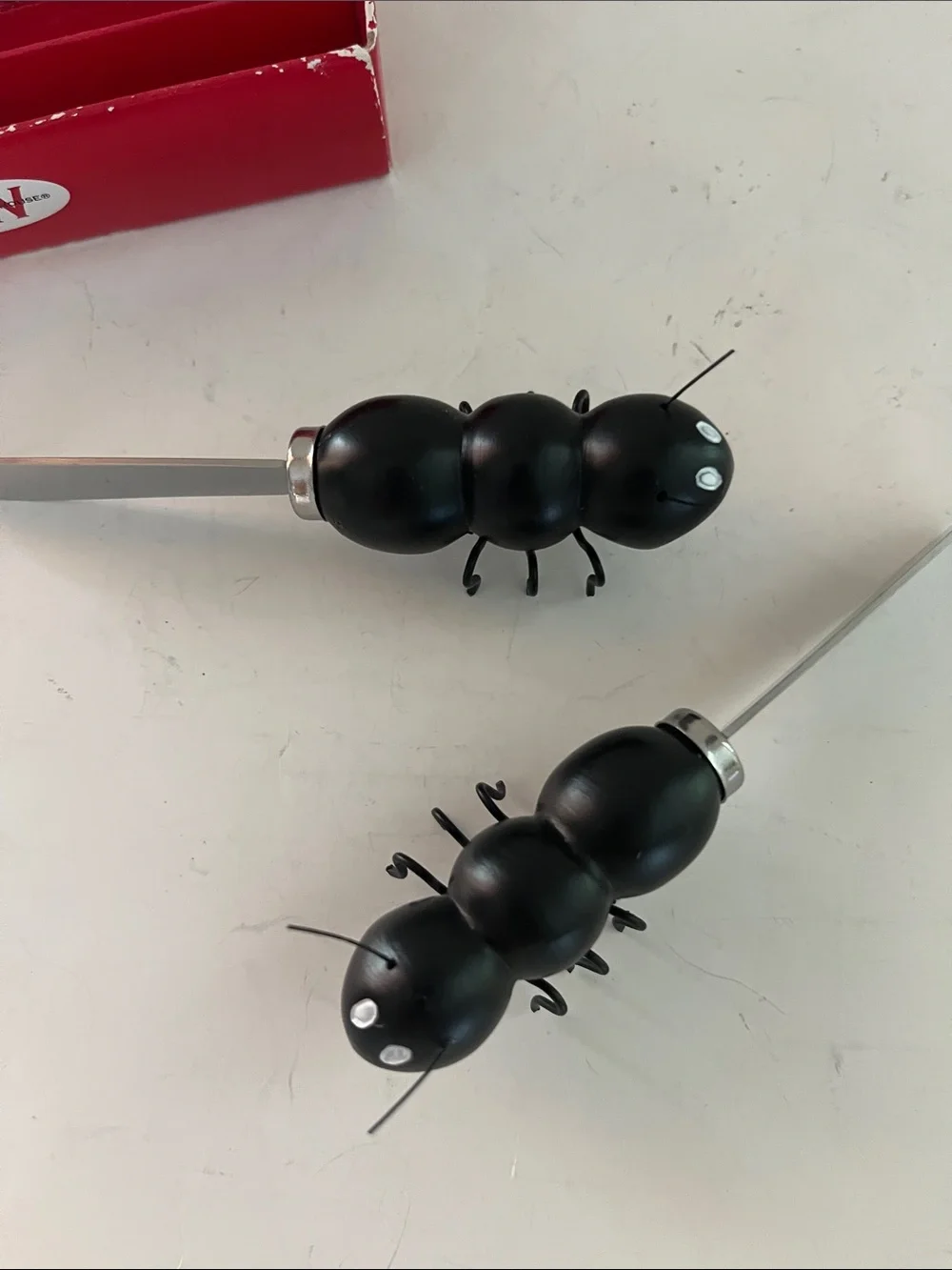 BW Ant Form Spreaders - Black Handle Cheese Spreaders (Set of 4)